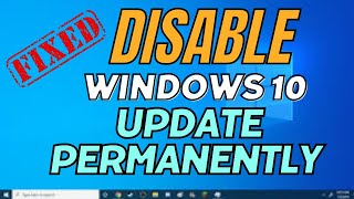 How to Disable Windows Automatic Updates on Windows 10 Permanently  in Sinhala [upl. by Yatnahc860]