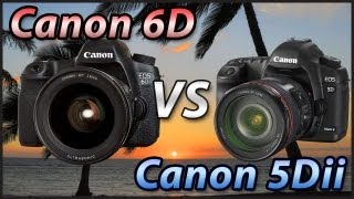 Canon 6D vs 5DII  Is the 6D worth the extra cost amp why Comparison Tutorial [upl. by Eissen]