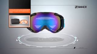 SINNER GALAXY GOGGLE  product review [upl. by Vish151]