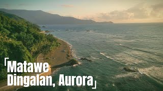 One of the best beach camping site  Matawe Dingalan Aurora  Momento Cove Beach Resort  4K Video [upl. by Inilam]