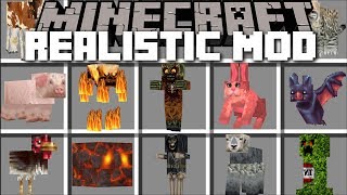 Minecraft REALISTIC MOD  SPAWN REALISTIC MONSTERS IN REAL LIFE MINECRAFT  Minecraft [upl. by Droffats296]