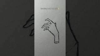 Drawing hand tutorial✨ art drawing tutorial hand shorts [upl. by Ariaic]