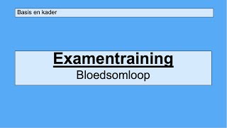 VMBO examentraining  bloedsomloop [upl. by Nawaj]