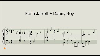 Keith Jarrett • Danny Boy • Piano transcription [upl. by Hungarian]