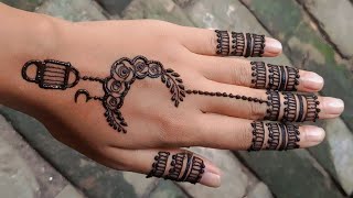 simple mehandi design for ramadan and eid 😍🪄💕  I Will Create My Own  SKDesigner [upl. by Cameron]