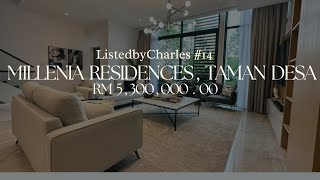 Listed By Charles 14  Millenia Residence  Taman Desa [upl. by Ajam]