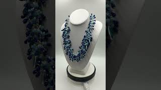 Talbots Vintage Y2K Womens Beaded Chunky Statement Necklace Seaside Blue talbots statementnecklace [upl. by Llednyl]