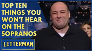 Top Ten Things Never Before Said On quotThe Sopranosquot  Letterman [upl. by Crin]