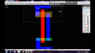 CMOS Inverter Layout using Microwind [upl. by Baptista586]