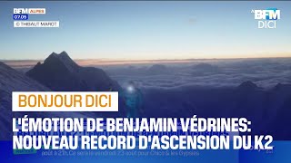 Alpinisme Benjamin Védrines établit un nouveau record dascension du K2 [upl. by Averat663]