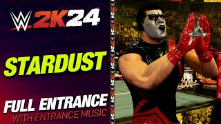 STARDUST WWE 2K24 ENTRANCE  WWE2K24 STARDUST ENTRANCE THEME [upl. by Dowlen658]