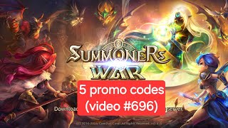 Summoner War 5 promo codes video 696 [upl. by Lietman743]