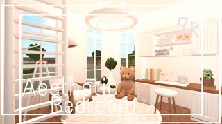 Aesthetic Bedroom  nogamepasses  Bloxburg [upl. by Cristian798]