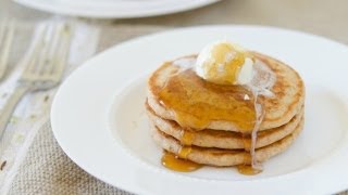 The BEST ever 100 Whole Wheat Pancakes  Breakfast Recipe [upl. by Notneb]