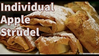 How to Make Individual Apple Strudel  Single Serving Apple Strudels  One Hot Bite [upl. by Ibson]