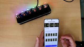 How to set NovelLife Tube Clock to display your own design numbers [upl. by Hawkie]