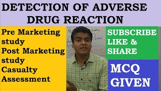 Detection of Adverse Drug Reaction  Methods to Determine ADR  Causality assessment  GPAT MCQ [upl. by Shields231]