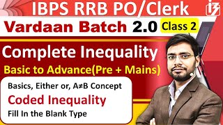 Coded Inequality Reasoning Tricks Vardaan20 By Anshul Sir  Basic Either Or IBPS RRB POClerk 2023 [upl. by Leaw]