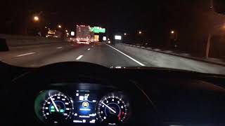 Night freeway drive 2020 Jaguar F pace 30t awd pov test drive [upl. by Eilerua522]