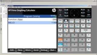 HP Prime  Creating quotHello worldquot and transferring programs [upl. by Enylekcaj125]