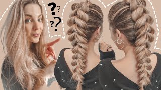 ASTUCE COIFFURE FACILE et rapide  Fausse tresse facile à faire  Belle tresse facile a faire ❤️ [upl. by Ahsineg]