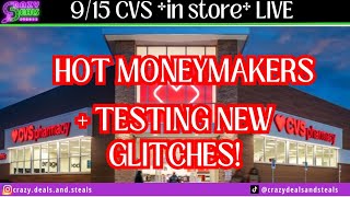 915 CVS in store LIVE TESTING NEW GLITCHES amp TALKING HOT MONEYMAKERS  CVS COUPONING cvsdeals [upl. by Airetnohs]