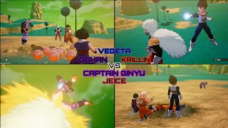 Gohan Krillin amp Vegeta Vs Captain Ginyu amp Jeice  DBZ Kakarot  Starparks  Namek Saga [upl. by Becki140]