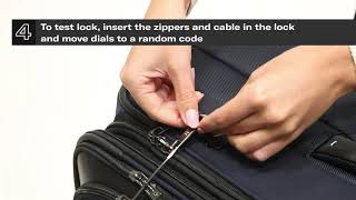 Samsonite Spectrolite  Lock instructions [upl. by Lorou172]