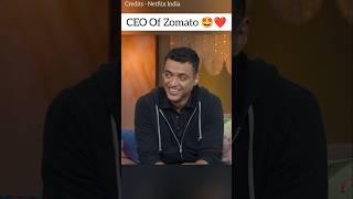 Zomato Founder and CEO in The Great Indian Kapil Show🤩🤩 deepindergoyal shortsfeed comedy shorts [upl. by Anahgem]