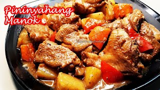 EASIEST PININYAHANG MANOK RECIPE  YUMMY CHICKEN WITH PINEAPPLE [upl. by Ikiv]