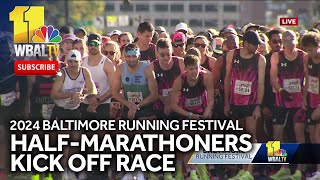 2024 HalfMarathon kicks off in Baltimore [upl. by Ellennad]