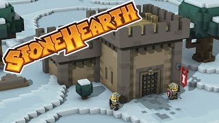 Stonehearth ACE Mod  Medieval Fortress Building Colony Sim [upl. by Adirahs]