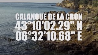 Calanque de la Cron CavalairesurMer filmée en ZOOM Q4 [upl. by Ayekin657]