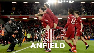 Inside Anfield Liverpool 70 Manchester United  UNSEEN FOOTAGE from recordbreaking evening [upl. by Chapel]