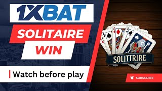 Solitaire Strategies 1xbet Win Video Reveals Top Techniques solitare video tricks card game videos [upl. by Corby947]