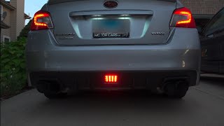 2015 Subaru WRX Stage 2 Cold Start Invidia R400 W F1 Style Brake  Fog Light amp LED turn signal [upl. by Bevin96]