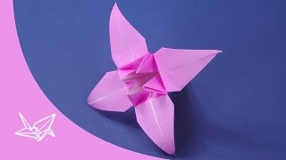 Origami Lily Instructions [upl. by Lrigybab]