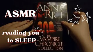 ASMR  Reading Interview with the Vampire pt2  rain sounds page turning up close whisper [upl. by Asirehc851]