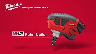 Milwaukee® M12™ Palm Nailer 245821 [upl. by Anitserp283]