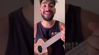 La Canción más Fácil en Ukelele Tutorial Principiantes  MUERTE EN HAWAIII calle 13 ukelele [upl. by Enyr]