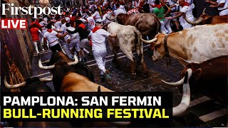 LIVE  Spains San Fermin Festival Thousands Attend Controversial Bullrunning Festival in Pamplona [upl. by Asreht]