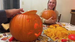 🎃 Pumpkin carving fun last night 🐈‍⬛ Realtor Jeff Brower [upl. by Nohtanoj]