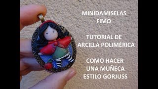 TUTORIAL DE FIMO DE COMO HACER UNA MUÑECA ESTILO GORJUSS [upl. by Aneehsal174]