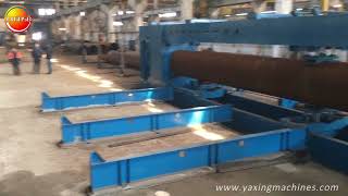 Steel pipe hydro testing machine [upl. by Ahtnammas]