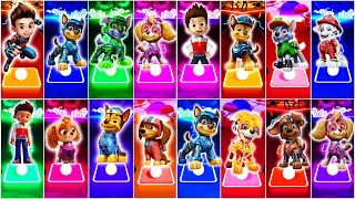 PAW Patrol Ryder vs Chase vs Marshall vs Skye vs Zuma vs Rocky vs Liberty  Tiles Hop EDM Rush [upl. by Nyliak]