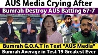 Aus Media Crying After Bumrah Destroy Aus Batting  Ind Vs Aus 1st Test 2024 Day 1  Bumrah Bowling [upl. by Alain374]