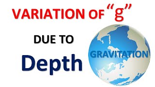 Variation of g due to depth [upl. by Danila]