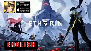 Etheria Restart Gameplay EN  ARPG Android iOS [upl. by Irrab]