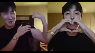 BTS’s JHope Flexes His Muscles In New Live Broadcast [upl. by Pangaro]