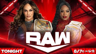 WWE RAW Nia Jax Vs Bianca Belair WWERAW WWE2K24 [upl. by Ennayelhsa]